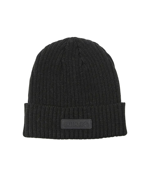 RUBBER PATCH KNIT CAP