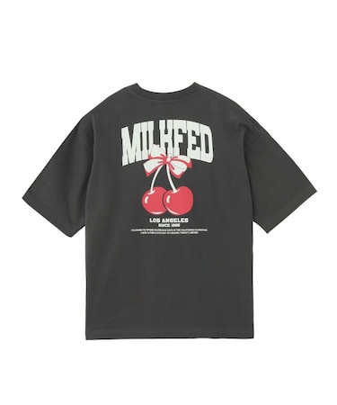 CHERRY AND RIBBON WIDE S/S TEE