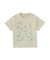 FLOWER PRINT AND EMBROIDERY COMPACT S/S TEE