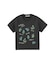 FLOWER PRINT AND EMBROIDERY COMPACT S/S TEE