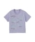 FLOWER PRINT AND EMBROIDERY COMPACT S/S TEE