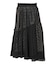 PLAID SHEER TIERED SKIRT
