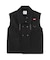DEFORMED COLLAR DUCK VEST