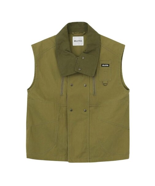 DEFORMED COLLAR DUCK VEST