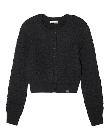 JACQUARD KNIT CARDIGAN