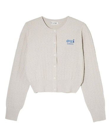 OUI LOGO KNIT CARDIGAN