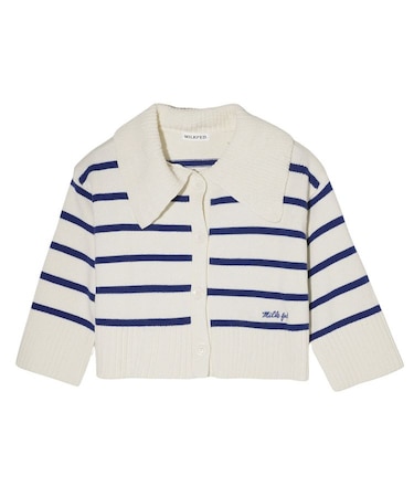 STRIPED KNIT CARDIGAN