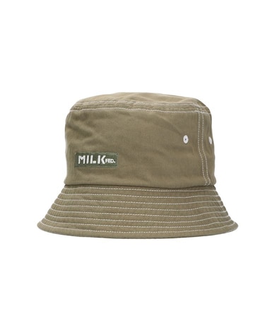 EMBROIDERRED BAR LOGO BUCKET HAT