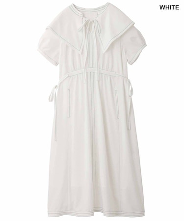 DETACHABLE COLLAR DRESS
