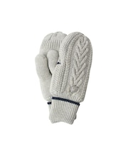 HEART CABLE MITTENS