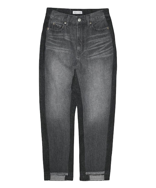 BICOLOR DENIM PANTS