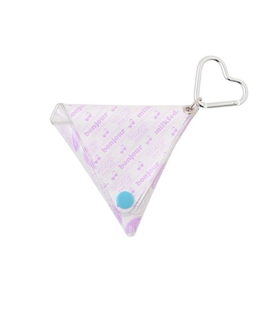 CHERRIES PRINT PVC TRIANGULAR CASE