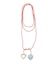 BEADS AND HEART CHARMS NECKLACE