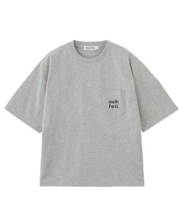CUT OUT LOGO POCKET WIDE S/S TEE
