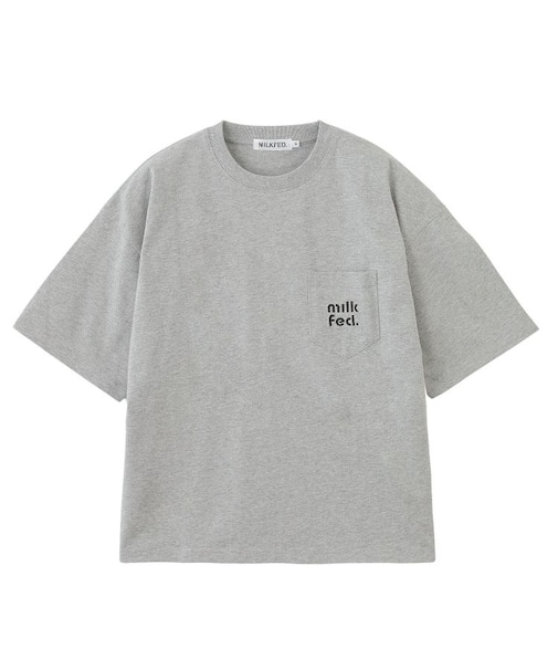 CUT OUT LOGO POCKET WIDE S/S TEE