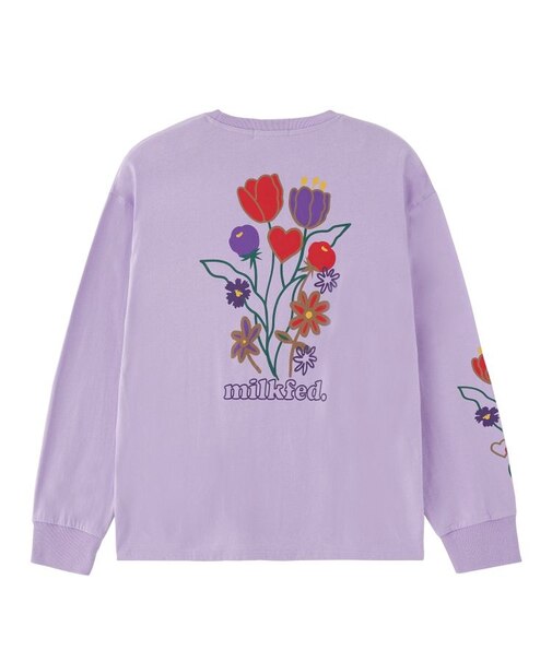 FLOWER PRINT WIDE L/S TEE