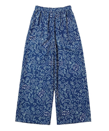 FLORAL WIDE PANTS