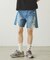 DISTRESSED DENIM SHORTS