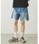 DISTRESSED DENIM SHORTS