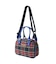 PLAID PATTERN BOSTON BAG