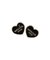 HEART LOGO STUD EARRINGS