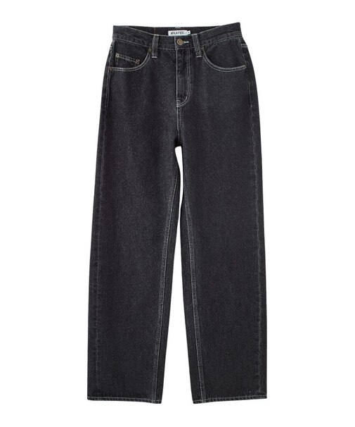 MILKFED. EMBROIDERED DENIM PANTS