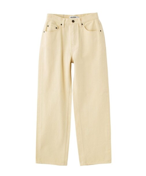 MILKFED. EMBROIDERED DENIM PANTS