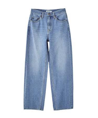 MILKFED. EMBROIDERED DENIM PANTS