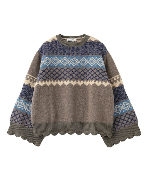 PATTERNED KNIT TUNIC