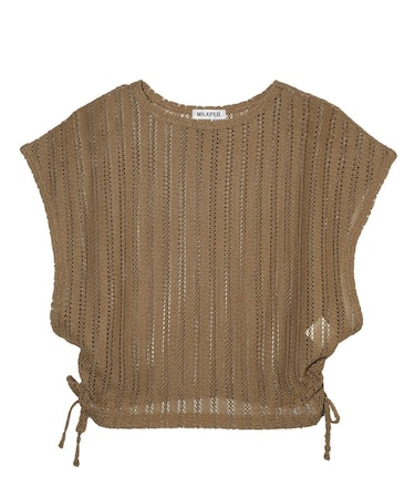SIDE RIBBON MESH TOP
