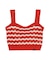 WAVE PATTERN KNIT CAMISOLE