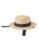 TRIMMED RIBBON BOATER HAT