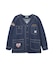 MANY PATCHED COLLARLESS JACKET