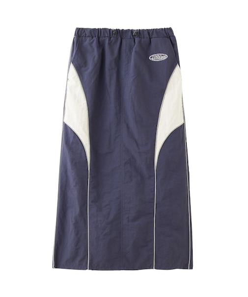 LINE PIPING LONG SKIRT
