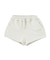 RAW EDGE WAIST SWEAT SHORTS