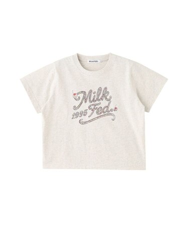 CREAM LOGO COMPACT S/S TEE