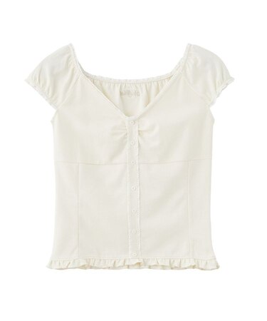 FRILL CAP SLEEVE TOP
