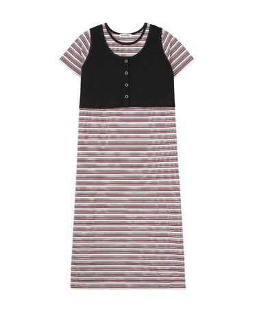 TANK TOP AND STRIPED DRESS SET
