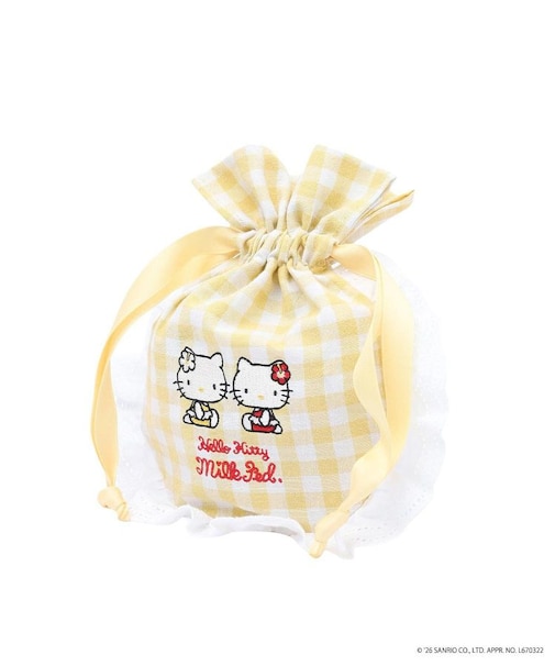 MILKFED. x HELLO KITTY F2F DRAWSTRING POUCH