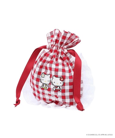 MILKFED. x HELLO KITTY F2F DRAWSTRING POUCH