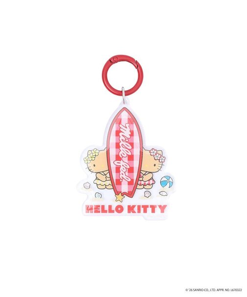 MILKFED. x HELLO KITTY SUN-KISSED SURF KEYCHAIN