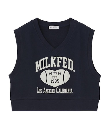 COLLEGE LOGO V-NECK SWEAT VEST