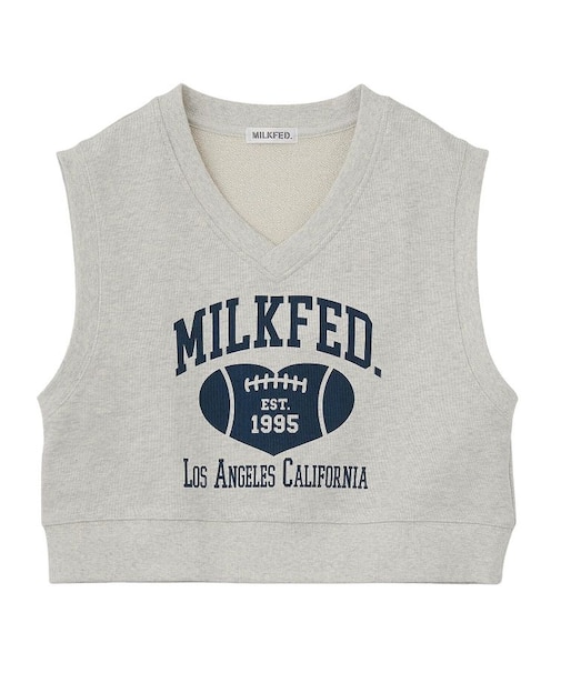 COLLEGE LOGO V-NECK SWEAT VEST