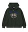 COLLEGE LOGO PATCH ZIP UP HOODIE