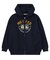 COLLEGE LOGO PATCH ZIP UP HOODIE