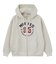 COLLEGE LOGO PATCH ZIP UP HOODIE