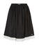LACE HEM STRIPED SKIRT
