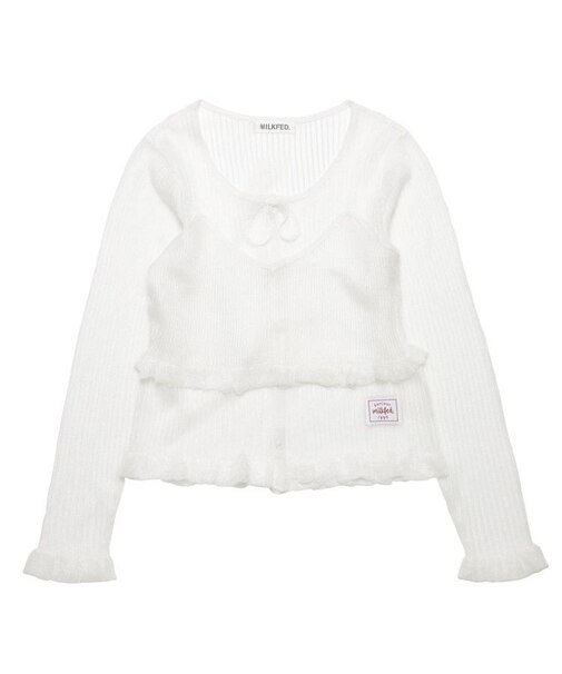 2-PIECE SHEER CARDIGAN