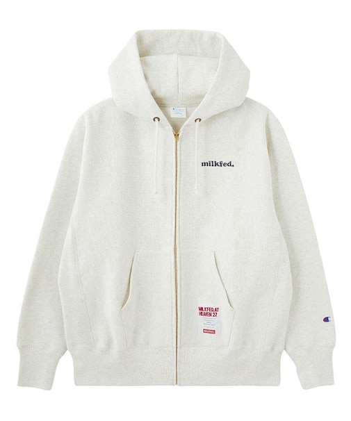 MILKFED.ⅹCHAMPION SWEAT ZIP HOODIE