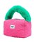 CHERRY QUILTED FUR HANDLE BAG
